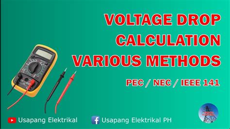 testing voltage drop mechanical mod|Voltage drop calculation methods with examples explained.